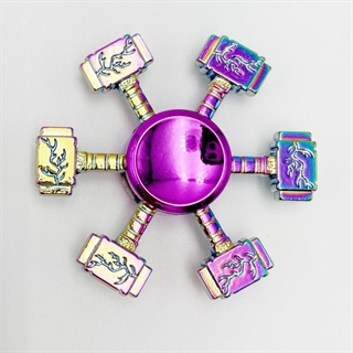 Farverig fidget spinner Thorshammer